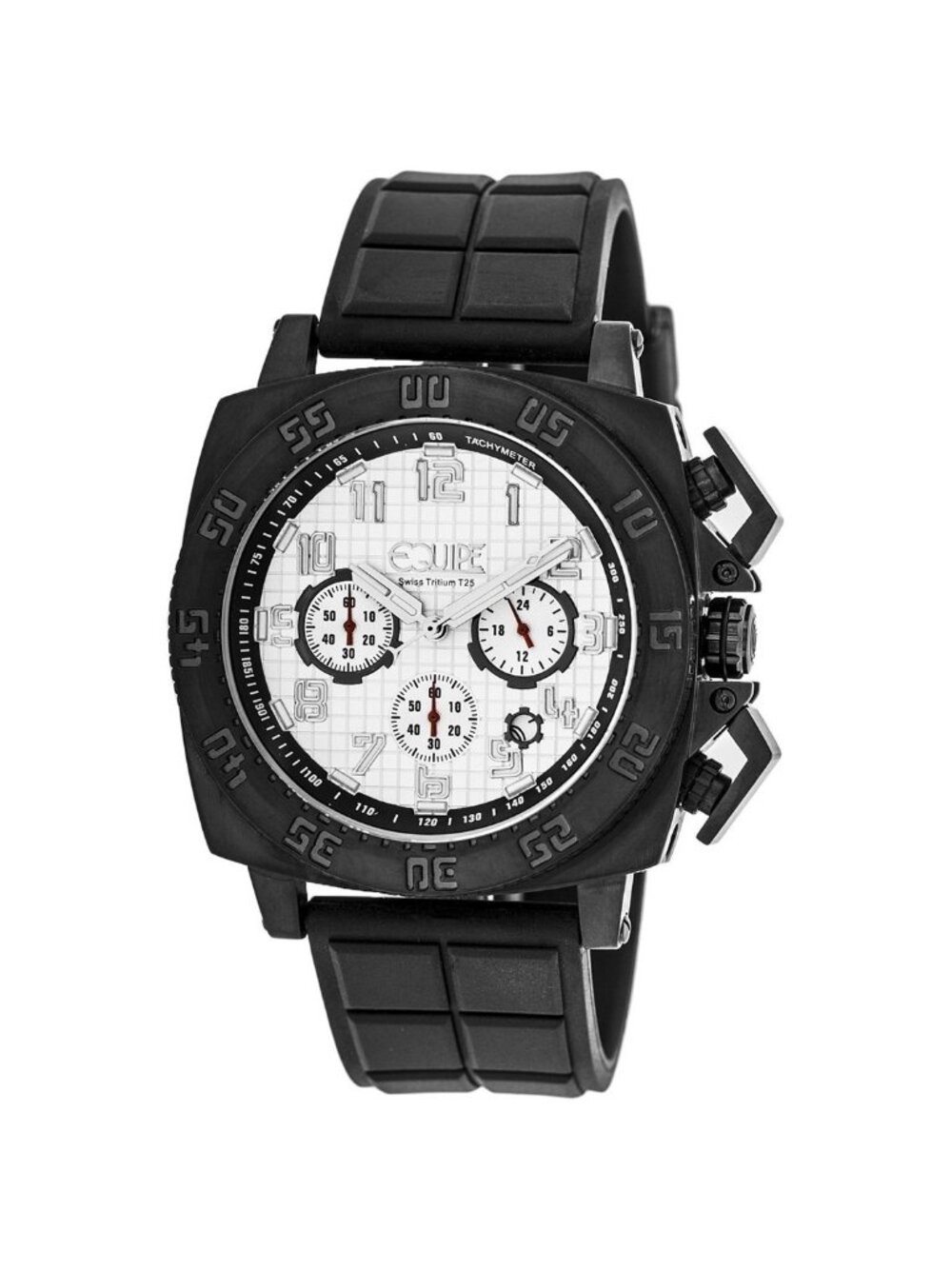 NWT Equipe Tritium Push Chronograph White Dial Men's Watch